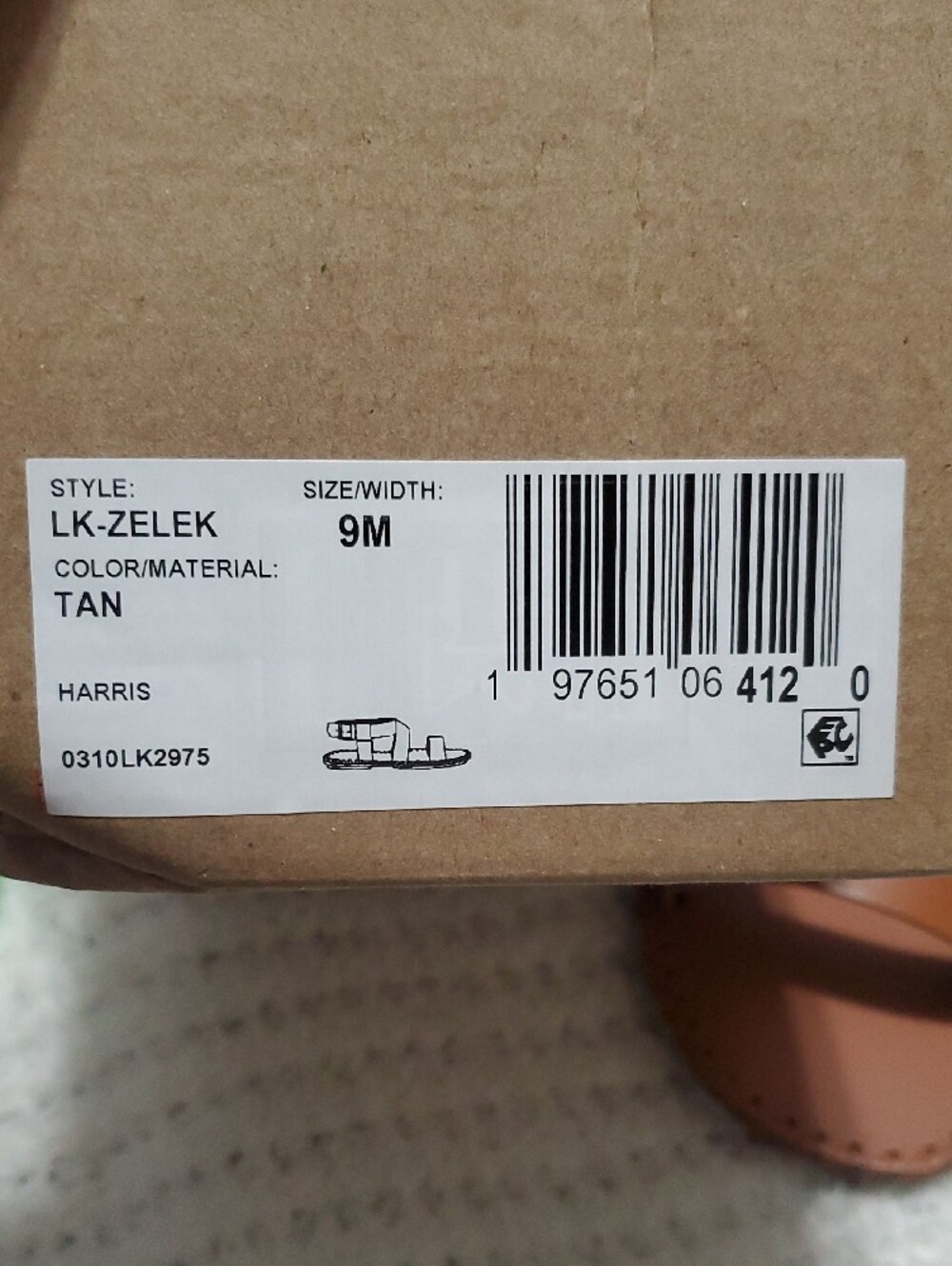 Leather Lucky Brand Zelek Brown Cross-Strap Sandals - Picture 12 of 13